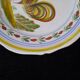 Old HB Quimper Plate Traditional Hand-Painted Rooster Decoration Earthenware 25cm