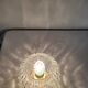 Art Deco bronze and glass lamp
