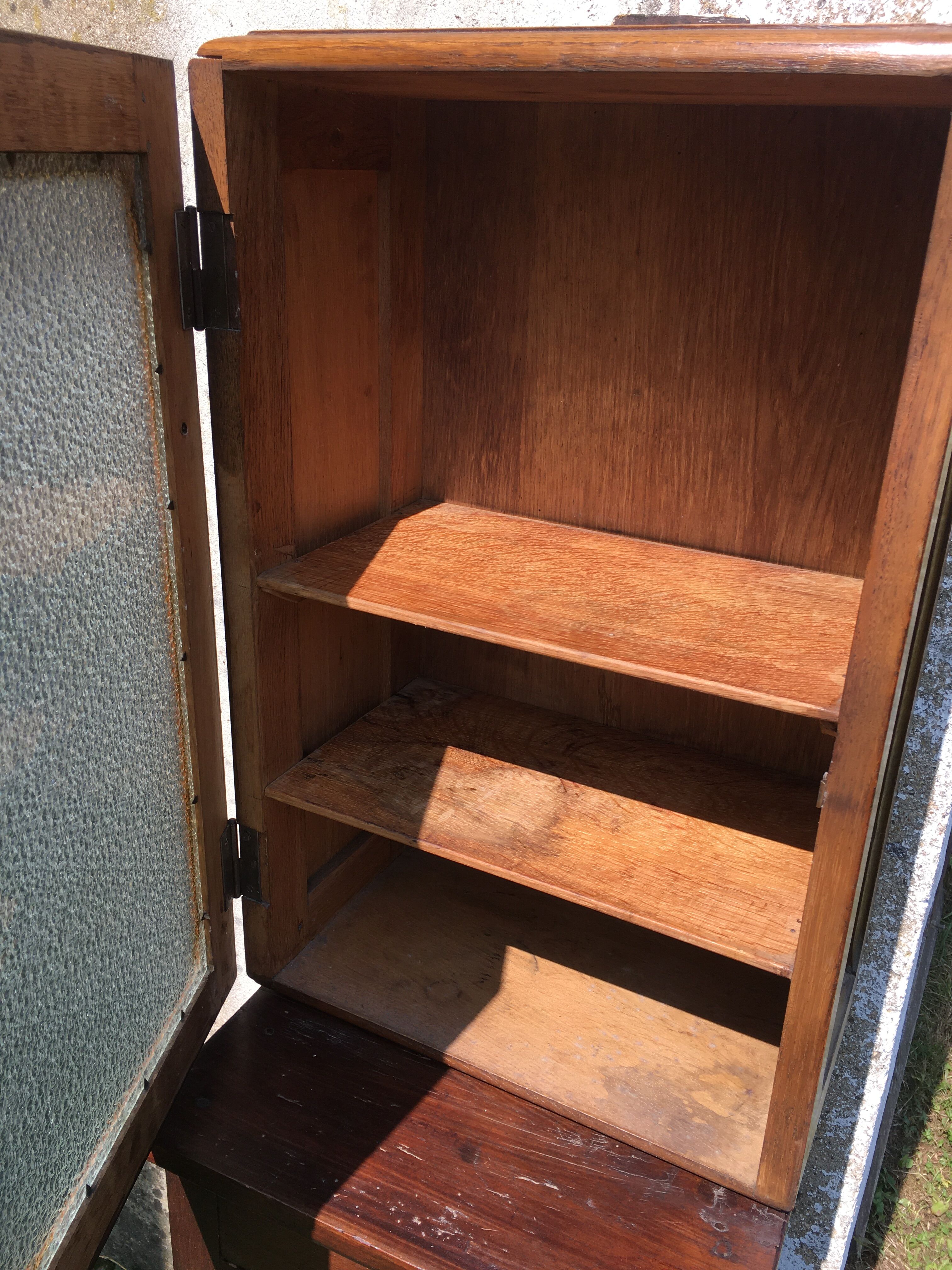 High glazed oak furniture