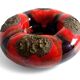 Sculptural Vallauris Ceramic Vide-Poche, Fat Lava Glaze, France, 1950s