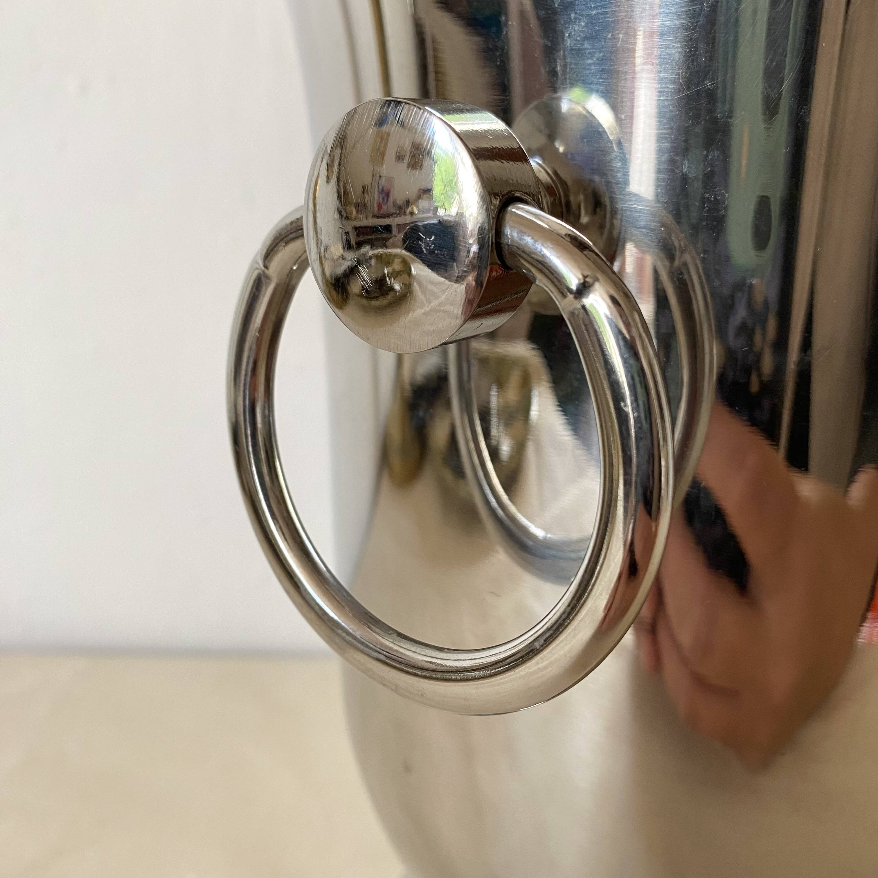 Guy Degrennes stainless steel champagne bucket