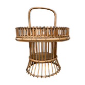 Portable bar in rattan 1950