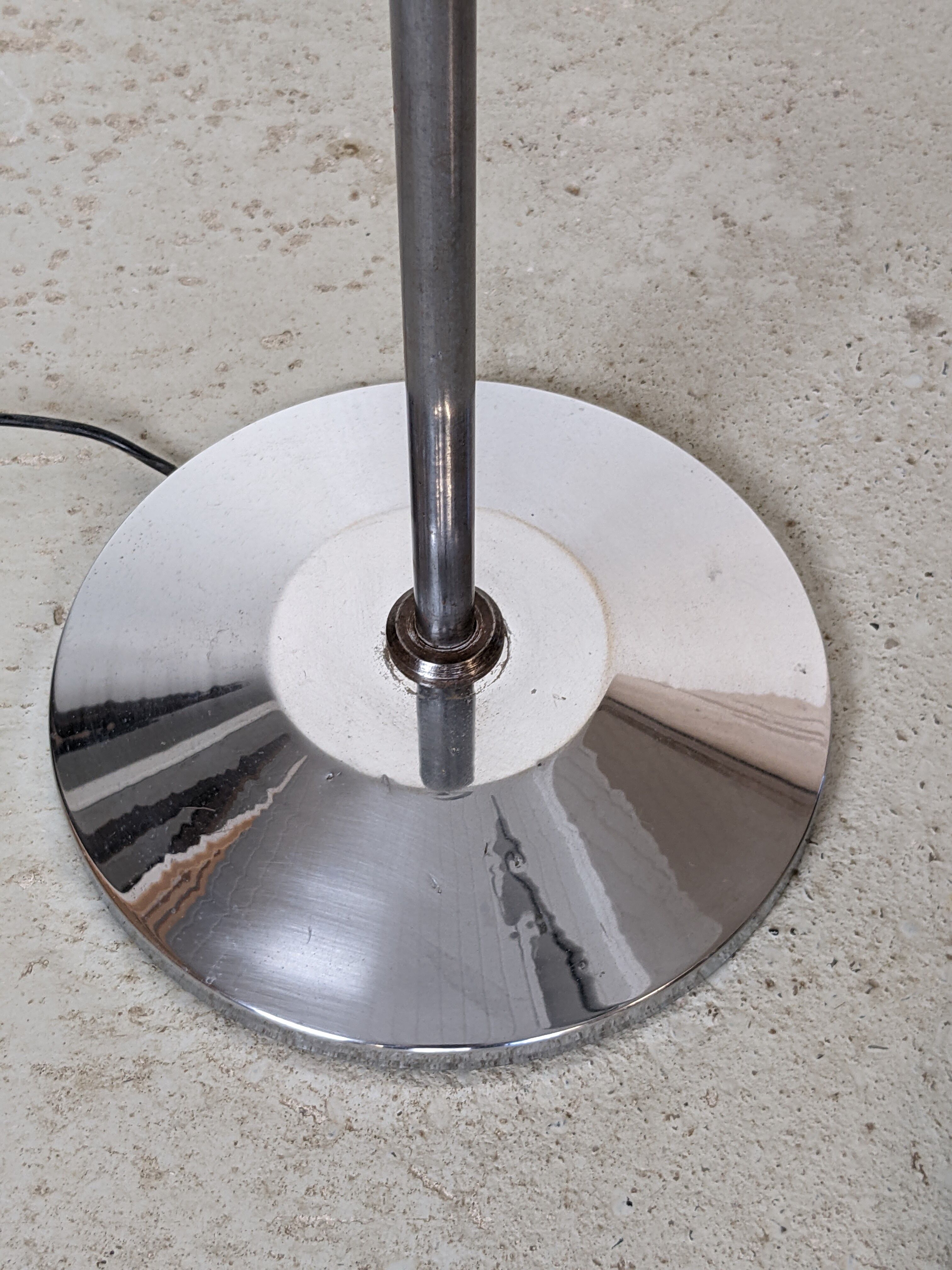 Pair of Space Age Stainless Steel Street Lights - 70s