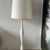 Lampadaire Vintage blanc bois