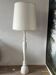 Vintage white wooden floor lamp