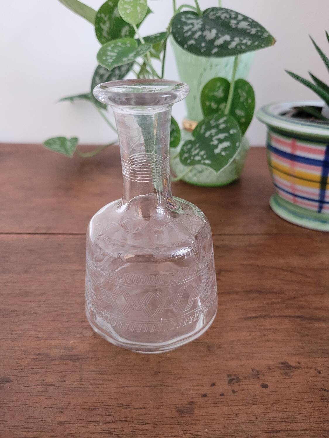 Small chiseled bottle