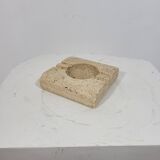 Large vintage travertine ashtray Fratelli Mannnelli Italy 1970s