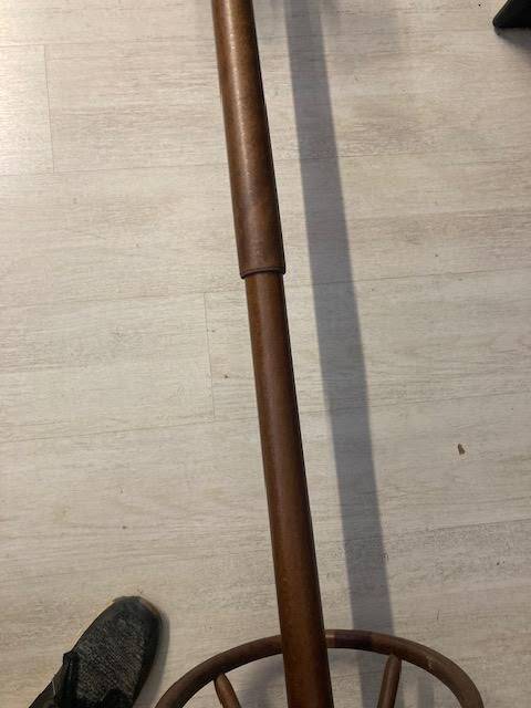 Wooden parrot coat rack