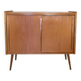 Vintage storage cabinet sliding doors and compass legs