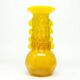 Bride vase, mid-century modern, yellow glass, designed by J. Słuczan-Orkusz, Poland, 1970s