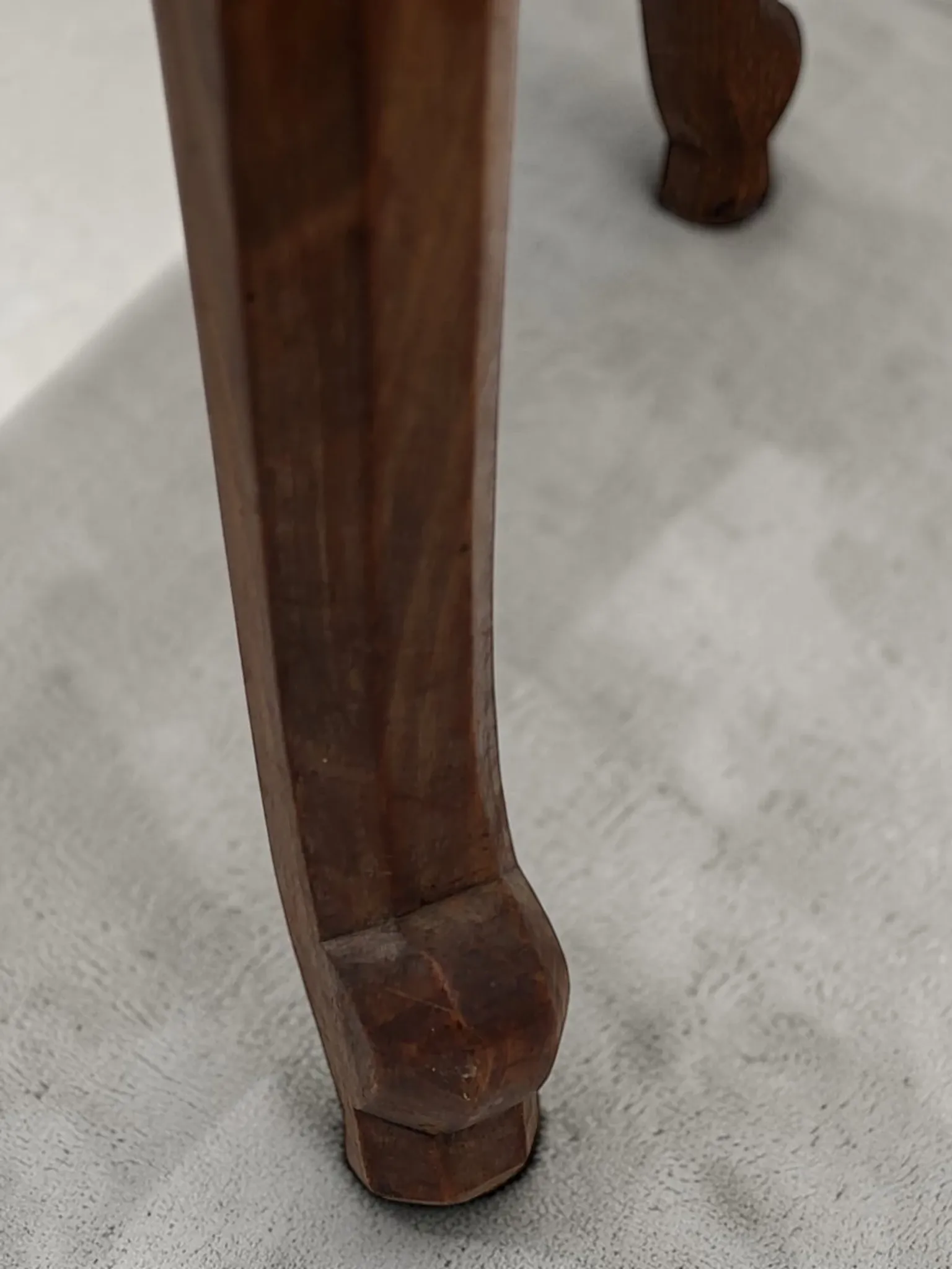 Rush seat chair in Country style / Provincial Louis XV