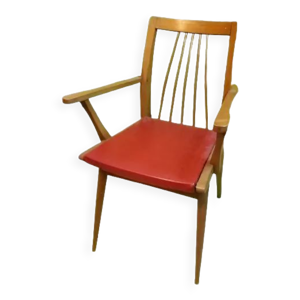fauteuil en bois art - deco