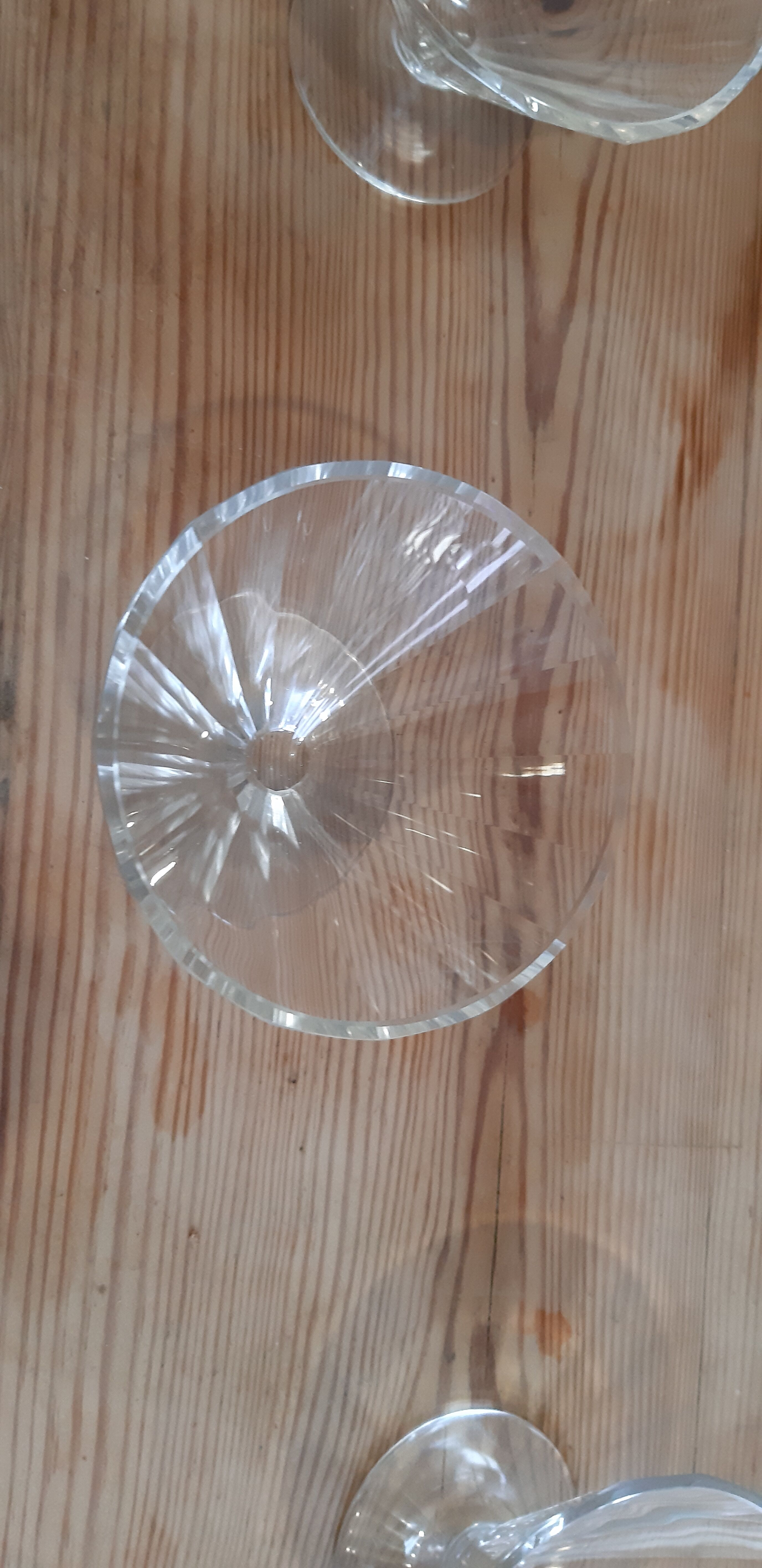 Art deco crystal liquor service
