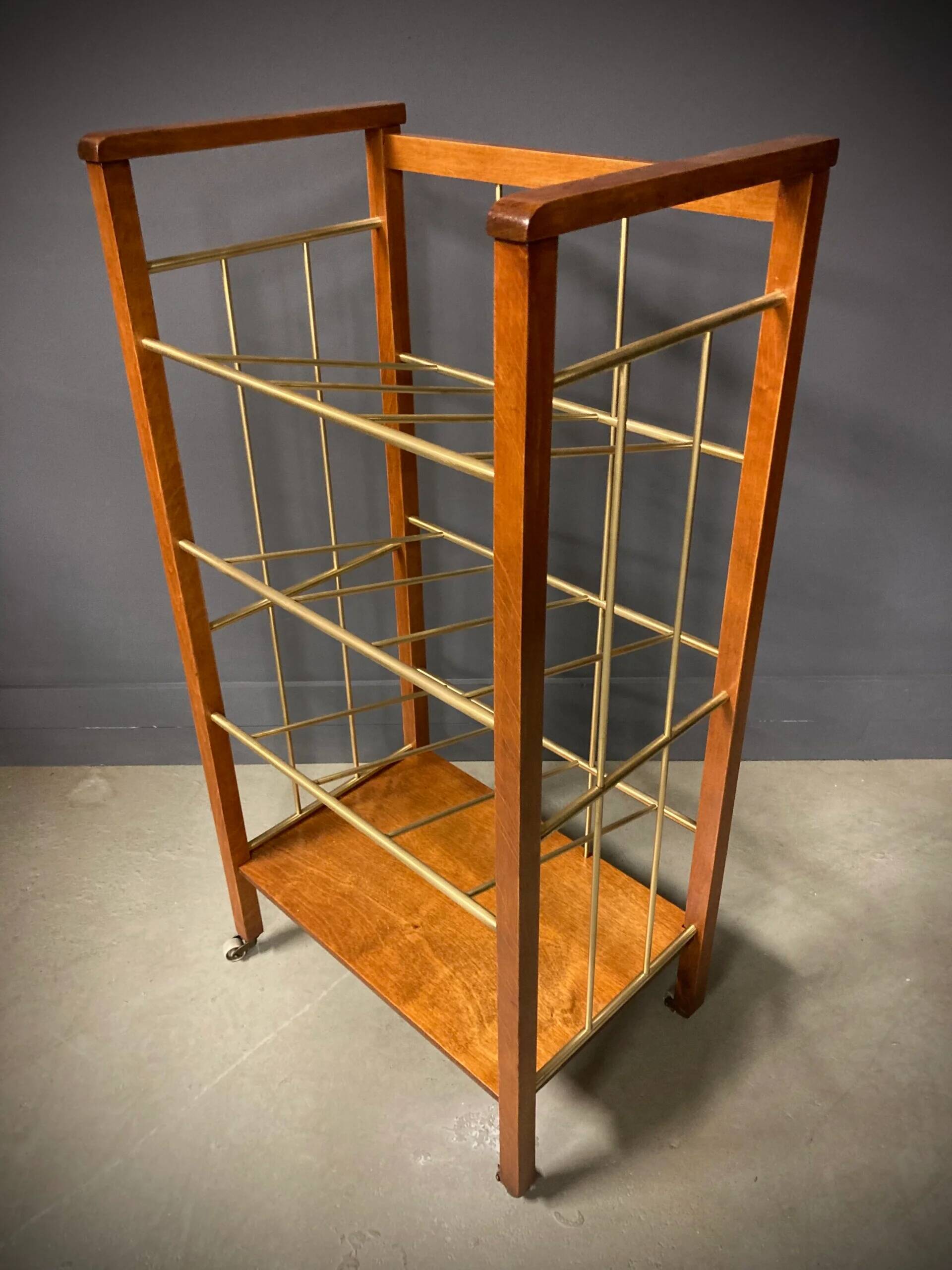 Vintage Scandinavian magazine rack, 1960s