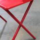 Vintage 80s red fiberglass desk