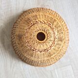 Suspension, vintage, rattan, canning