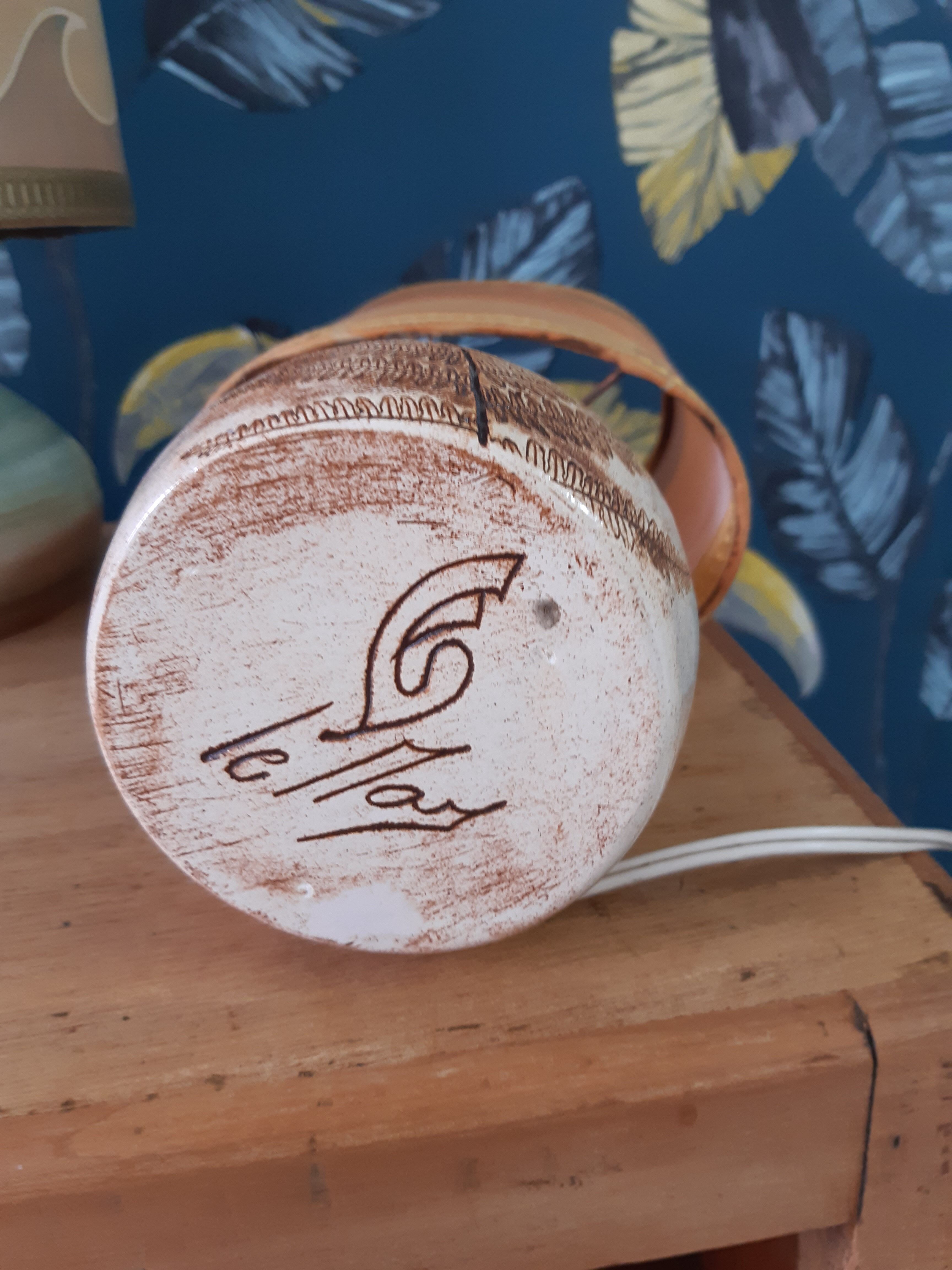 3 cermal vintage lamps