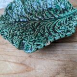 Sarreguemines ceramic cabbage leaf emptier