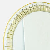 Cristal Arte Italian brass gilded crystal mirror 1960s