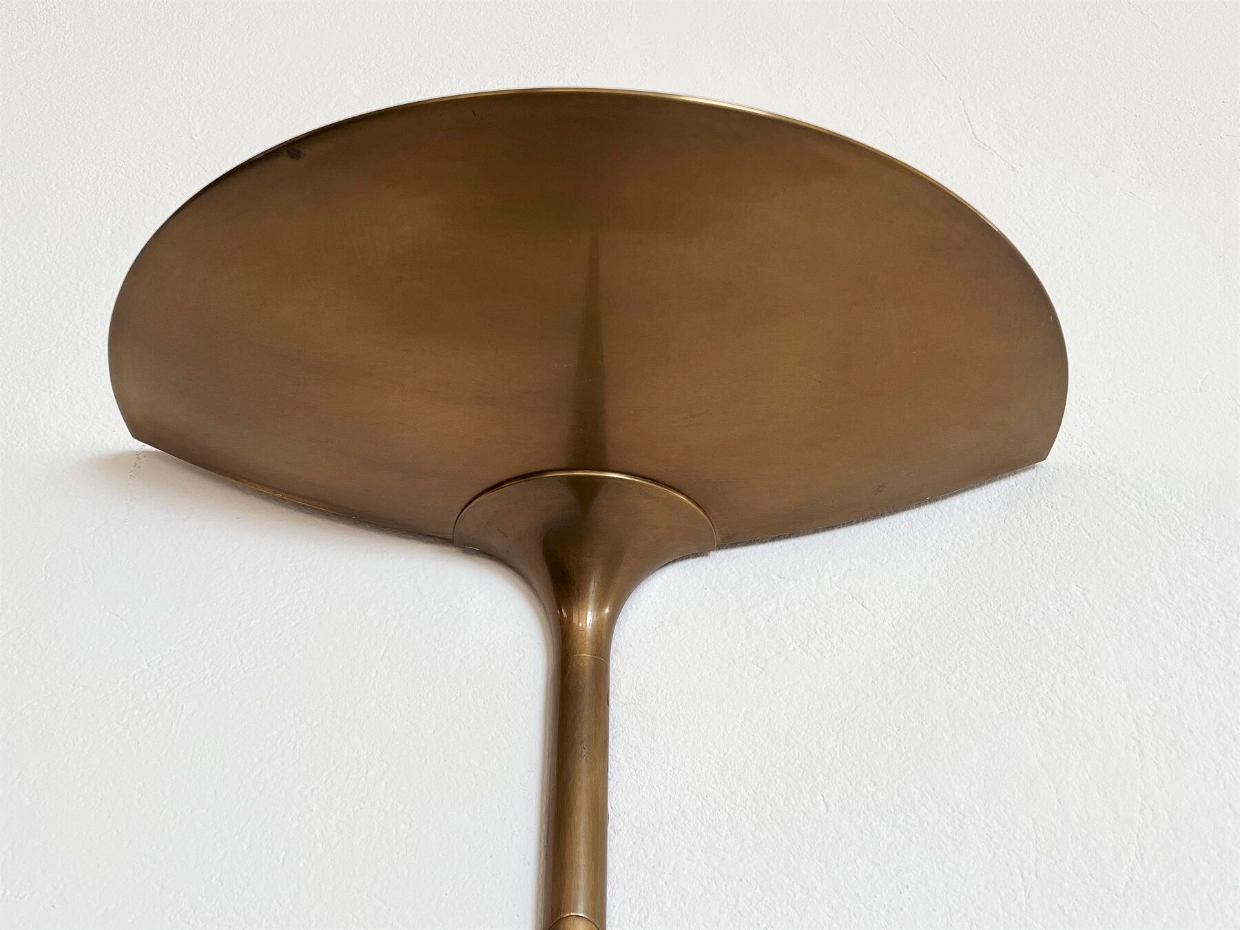Florian Schulz Vintage Wall Sconce in Brushed Brass, 1970s