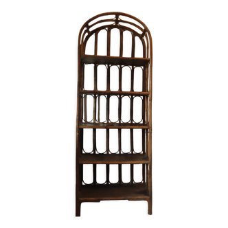 Rattan bamboo shelf
