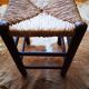 Stool paillé years 50.