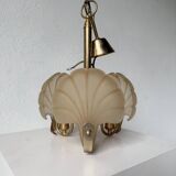 Shell and brass chandelier from the 70s