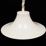 White pendant lamp, Danish design, 1970s, manufacturer: Fog & Morup