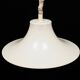 Lampe à suspension blanche, design danois, années 1970, fabricant : Fog & Morup