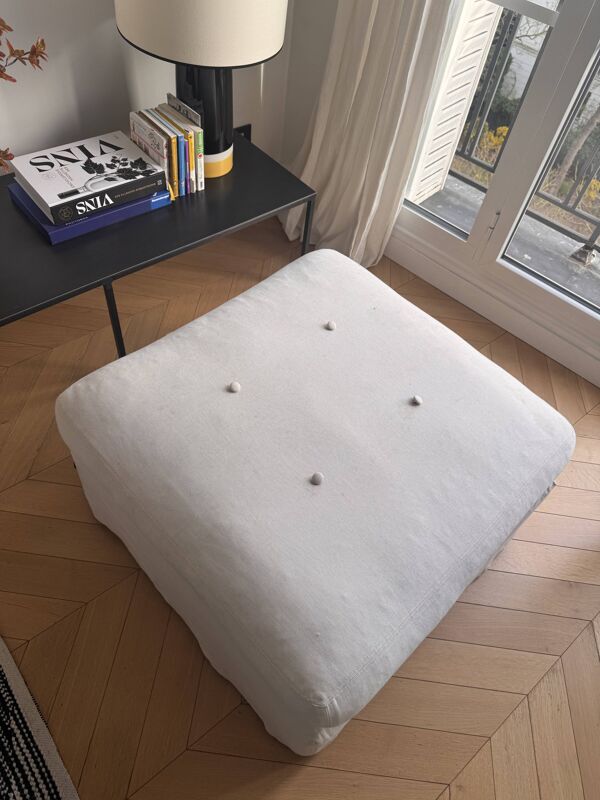 Caravane - pouf Thala - ivoire