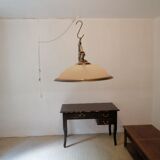 Lampe de billard en laiton et verre