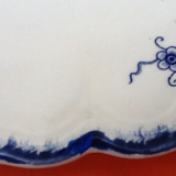 1950s Serving dish Sarreguemines earthenware France Lancaster model