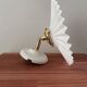 Opaline serrated wall light