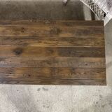 Coffee table in steel and wood