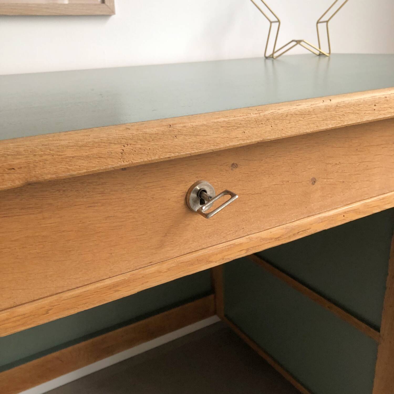 1950s oak desk