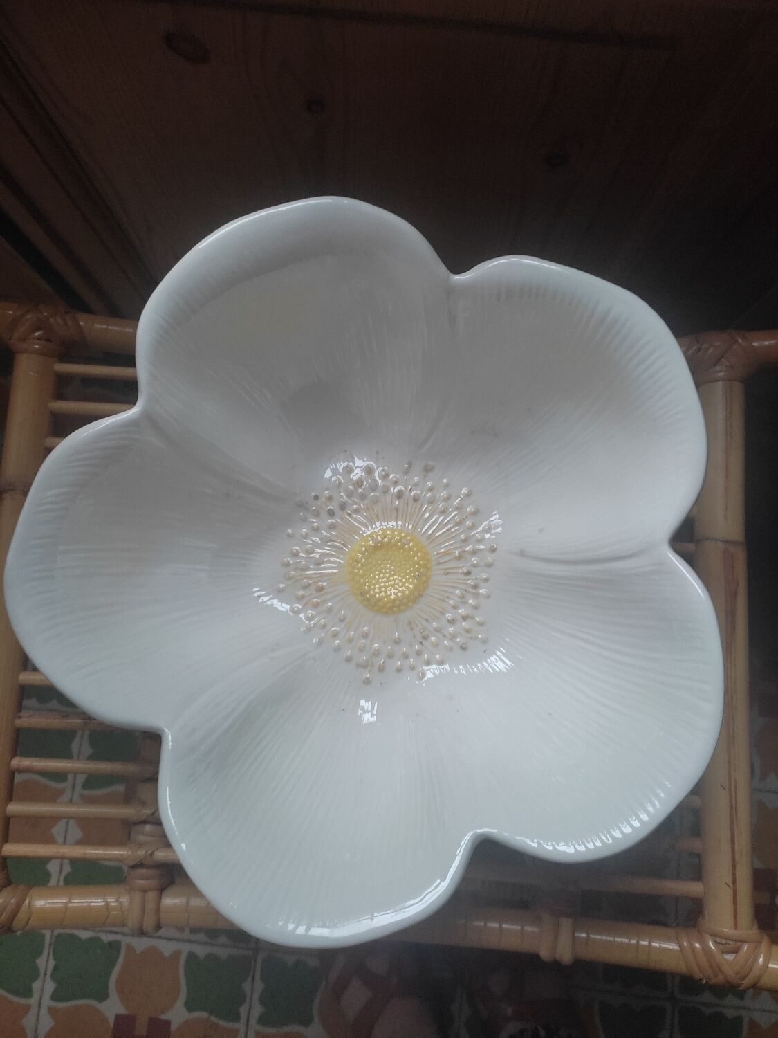 Saladier fleur d'églantine