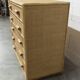Rattan chest of drawers with 5 drawers from the 1970s.