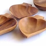 Vintage wooden cups 12 & 15cm