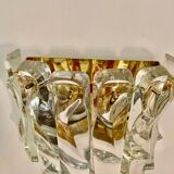 Applique Venini verre murano large modèle structure dorure ,1970s
