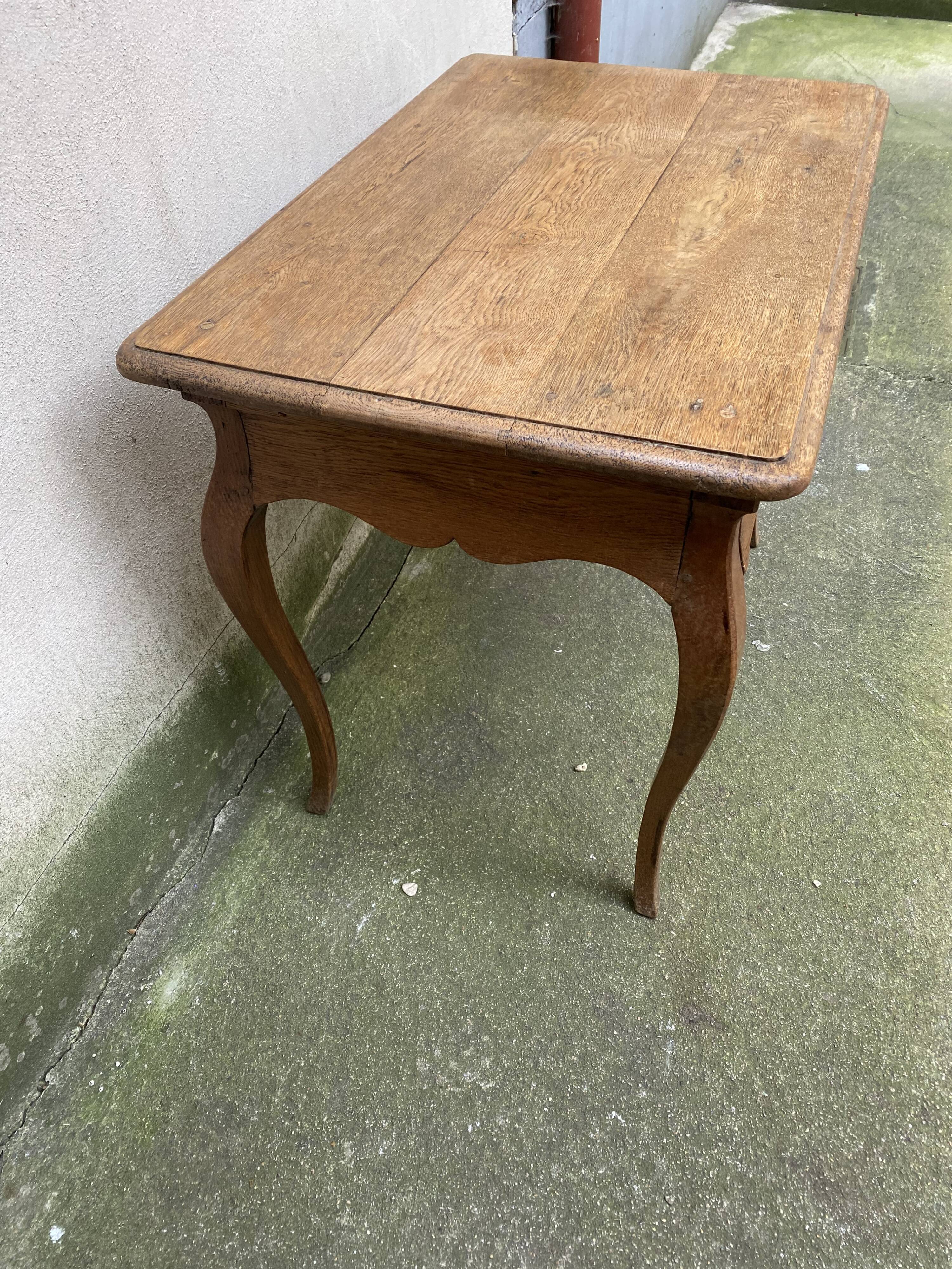 Louis XV style oak game table stamped