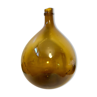 Old amber demijohn, 19th century, 10 litres
