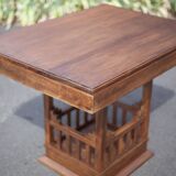 Vintage wooden dining table, wooden table, living room table, interior decor