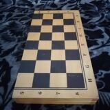Chess set vintage foldable travel box