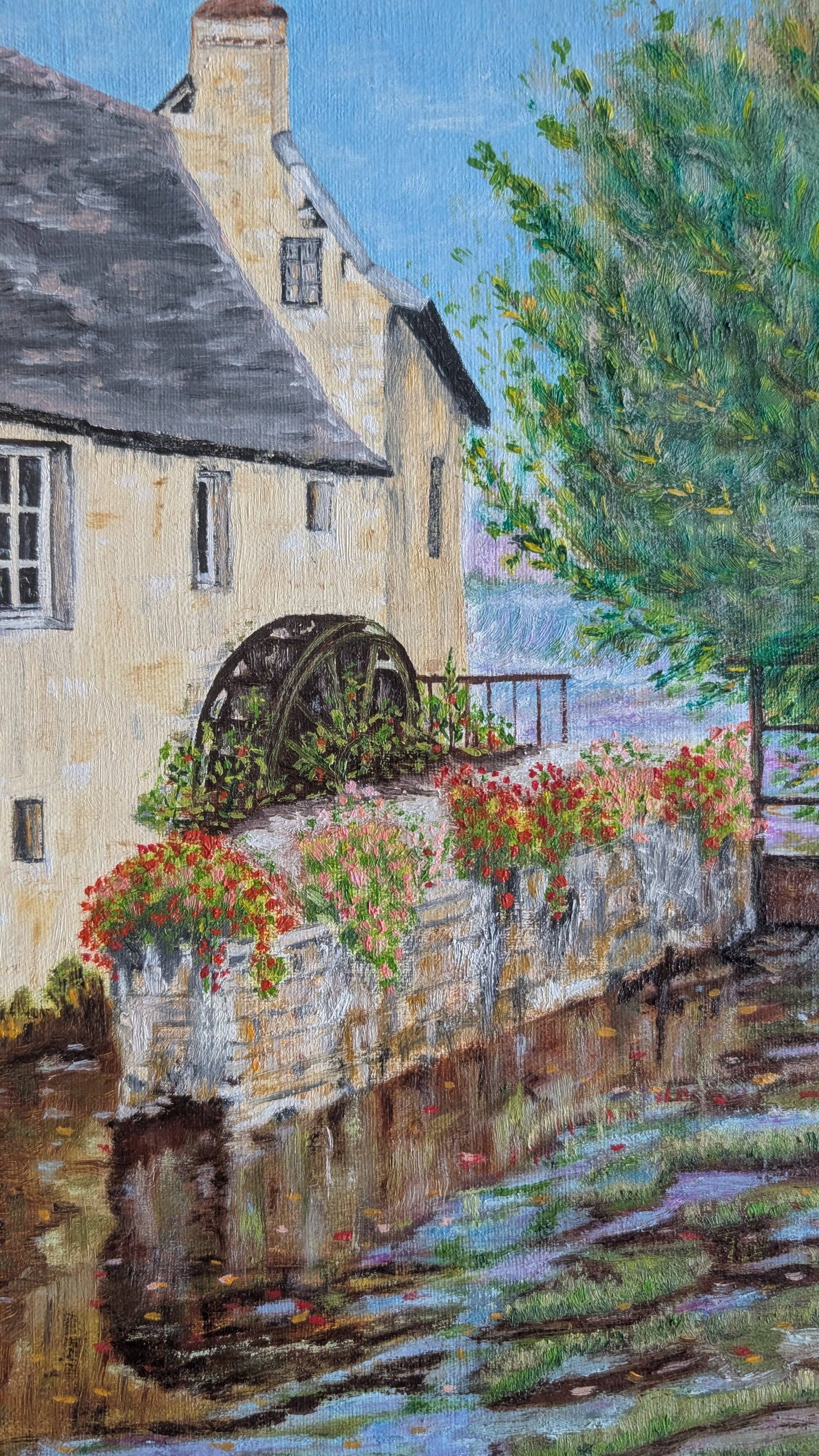 Oil painting – Village scene