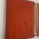 Vintage 1960s red barber triptych mirror Mirbel Paris - 28 x 70 cm