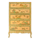 Chiffonnier en bois peint de style chinoisant
