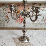 Chandelier 5 branches in silver metal color