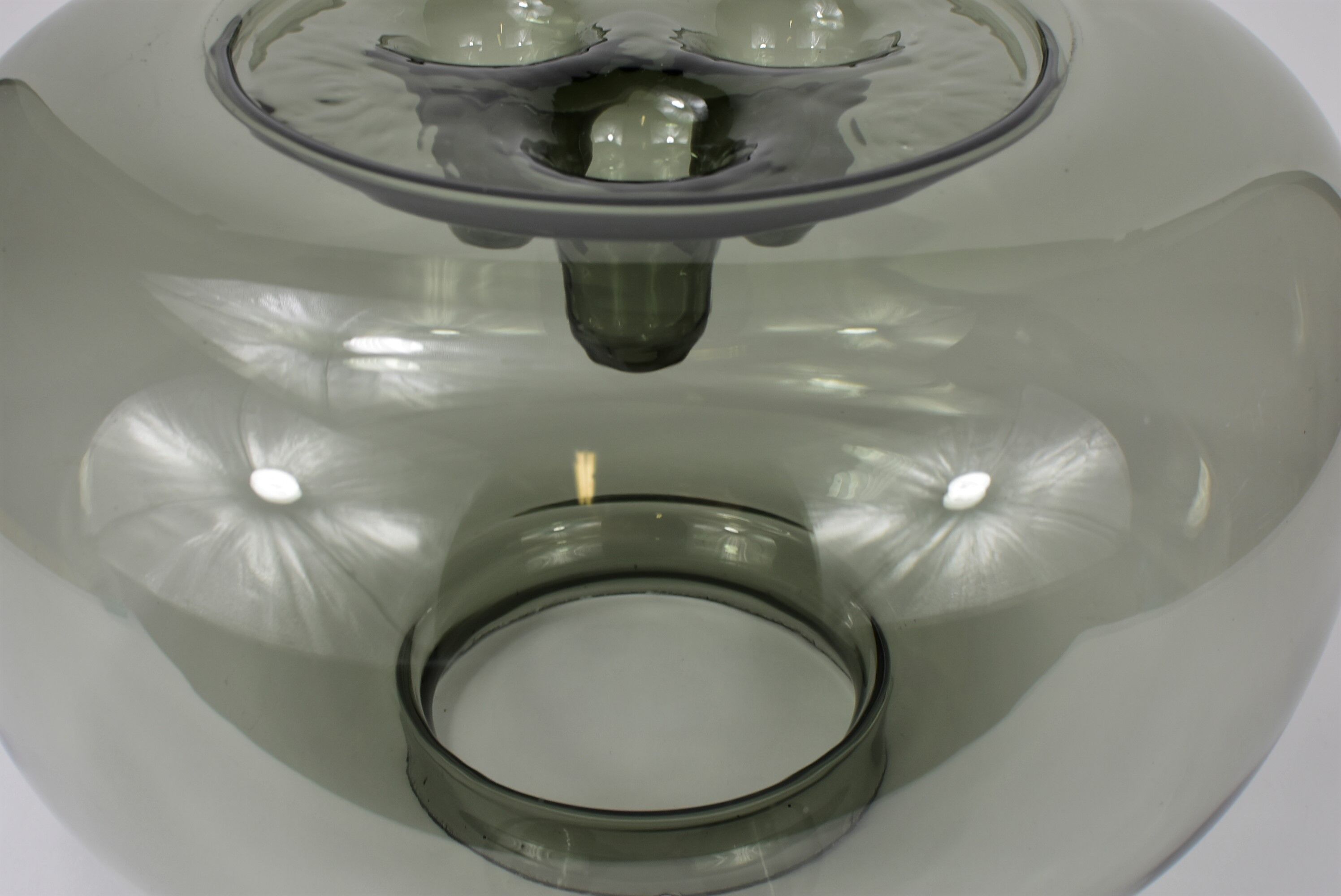 Vintage smoked ceiling lamp, raak