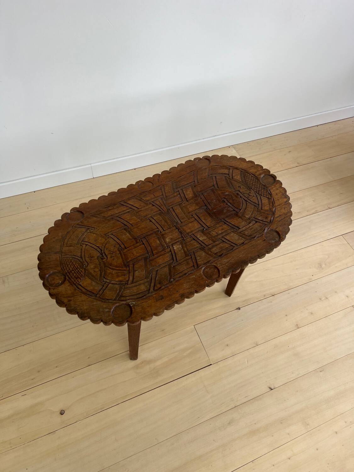 African craft coffee table from the 60s