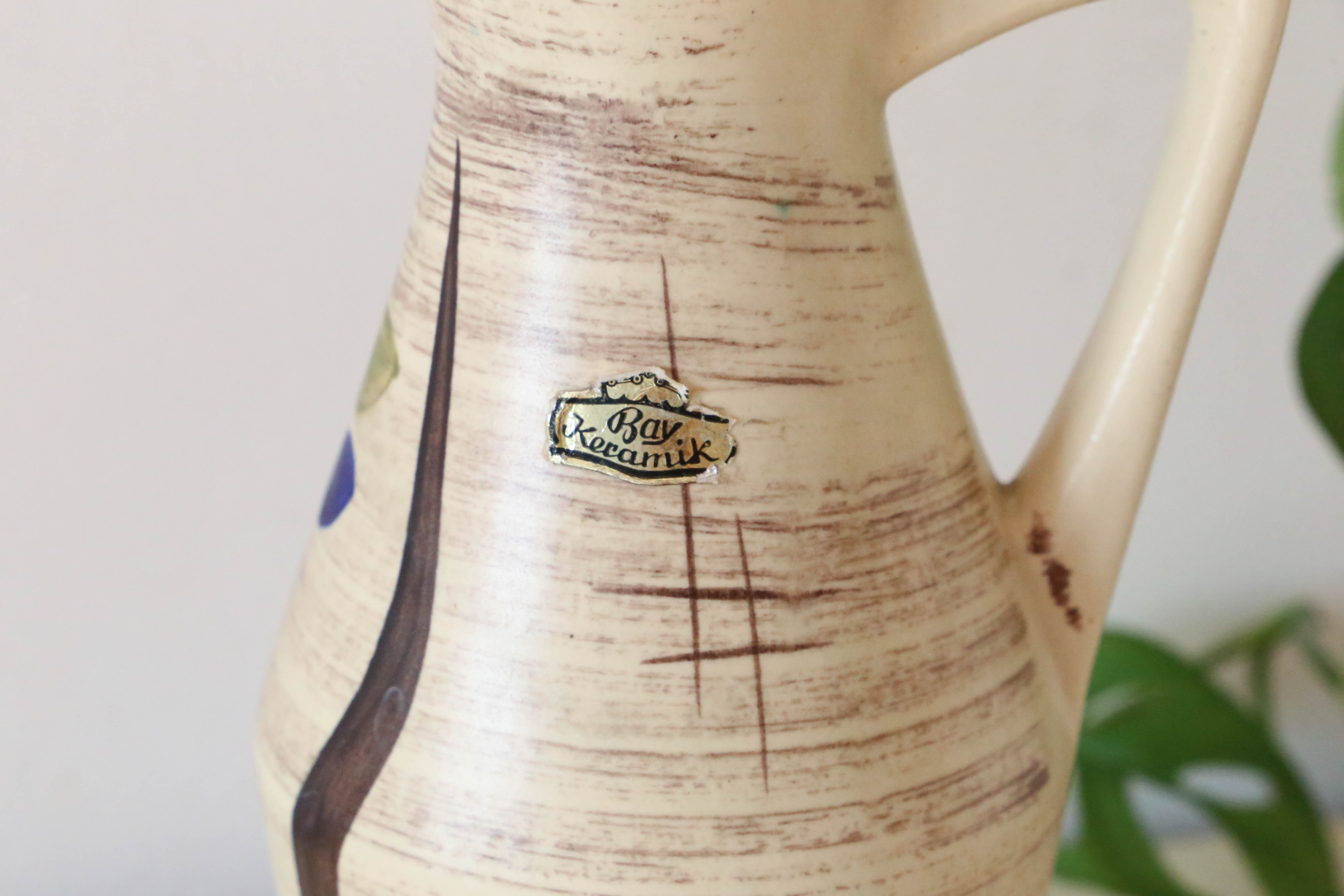 German ceramic vase, Bay Keramich, west germany, 1960, vintage